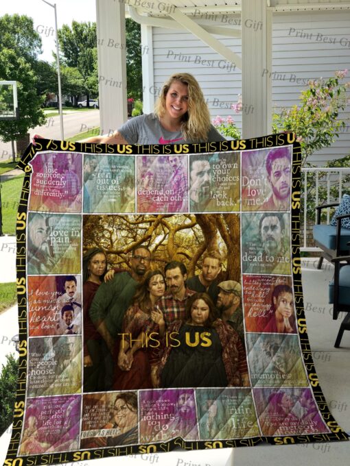 Buy This Is Us Poster Quilt Blanket & Quilt Bedding Set