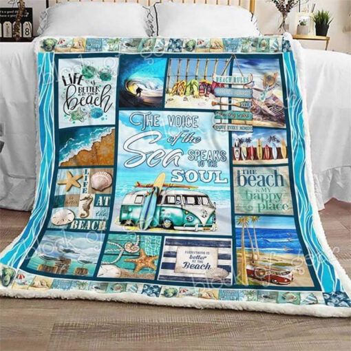 Buy The Voice Of Sea Hippie Car Quilt Blanket & Quilt Bedding Set Great Customized Gifts For Birthday Christmas Thanksgiving Perfect Gifts For Hippie