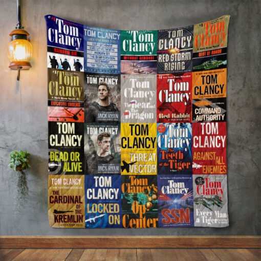 Buy Tom Clancy Books Quilt Blanket & Quilt Bedding Set