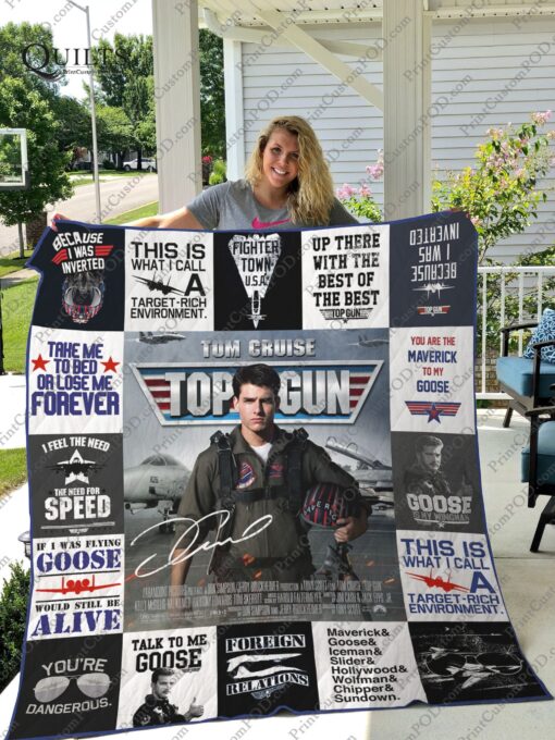 Buy Top Gun Quilt Blanket & Quilt Bedding Set For Fans Ver 17-1