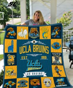 Buy Ucla Bruins Quilt Blanket & Quilt Bedding Set 01