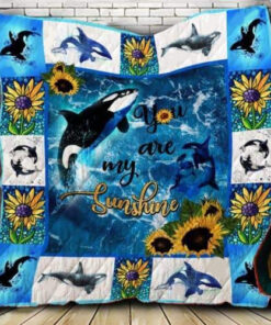 Buy Whale You Are My Sunshine Sunflower Pattern Quilt Blanket & Quilt Bedding Set Great Customized Gifts For Birthday Christmas Thanksgiving Perfect Gifts For Sunflower Lover