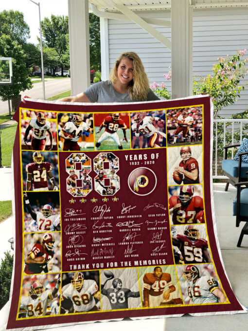 Buy Washington Redskins 88 Years Quilt Blanket & Quilt Bedding Set