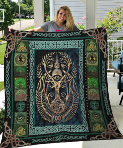 Buy Tree Of Life Pattern Viking Quilt Blanket & Quilt Bedding Set Great Customized Gifts For Birthday Christmas Thanksgiving Perfect Gifts For Viking Lover