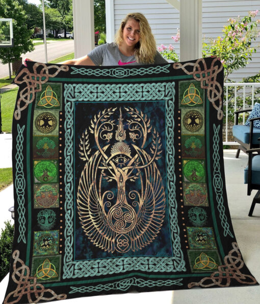 Buy Tree Of Life Pattern Viking Quilt Blanket & Quilt Bedding Set Great Customized Gifts For Birthday Christmas Thanksgiving Perfect Gifts For Viking Lover