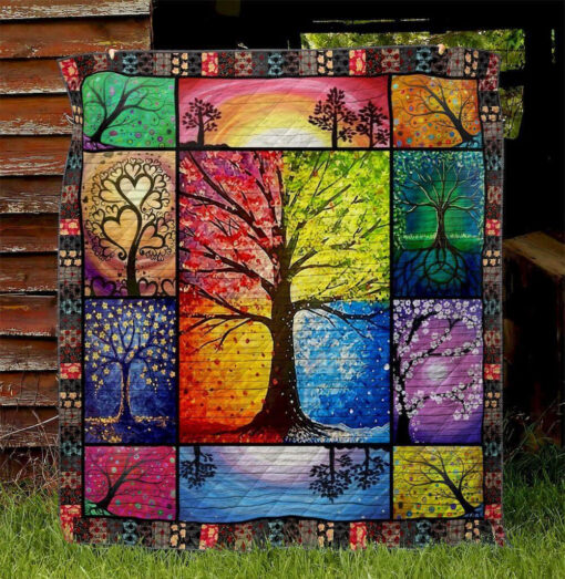 Buy Tree Of Life Ver11 Quilt Blanket & Quilt Bedding Set