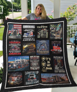 Buy Trucker Loader Up And Hammer Down Quilt Blanket & Quilt Bedding Set Great Customized Gifts For Birthday Christmas Thanksgiving Perfect Gifts For Trucker