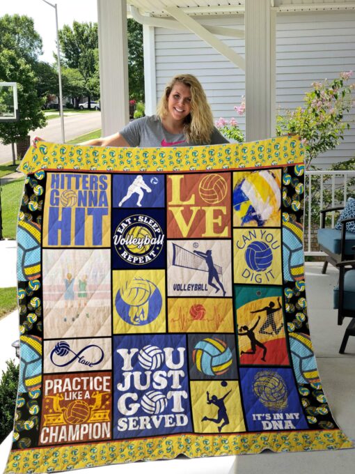 Buy Volleyball You Just Got Served Quilt Blanket & Quilt Bedding Set Great Customized Blanket Gifts For Birthday Christmas Thanksgiving