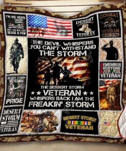 Buy Veteran The Devil Whispers Quilt Blanket & Quilt Bedding Set Great Customized Gifts For Birthday Christmas Thanksgiving Veteran Day Perfect Gifts For Veteran