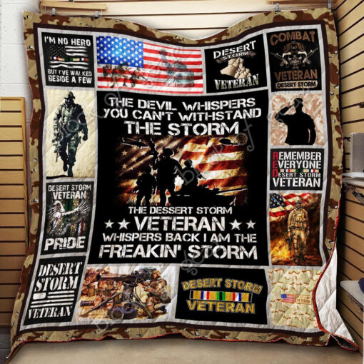 Buy Veteran The Devil Whispers Quilt Blanket & Quilt Bedding Set Great Customized Gifts For Birthday Christmas Thanksgiving Veteran Day Perfect Gifts For Veteran