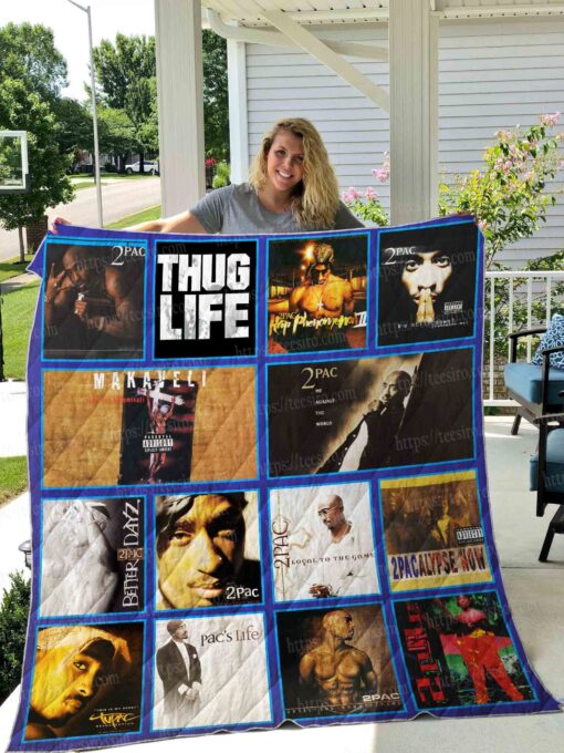 Buy Tupac Shakur Quilt Blanket & Quilt Bedding Set 01