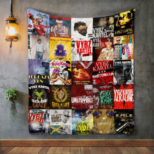 Buy Vybz Kartel Album Covers Quilt Blanket & Quilt Bedding Set Great Customized Blanket Gifts For Birthday Christmas Thanksgiving