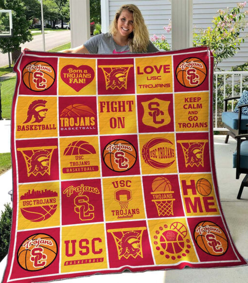 Buy Usc Trojans Quilt Blanket & Quilt Bedding Set Sleepy