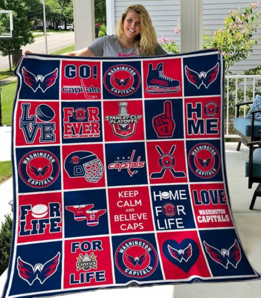 Buy Washington Capitals Quilt Blanket & Quilt Bedding Set 01