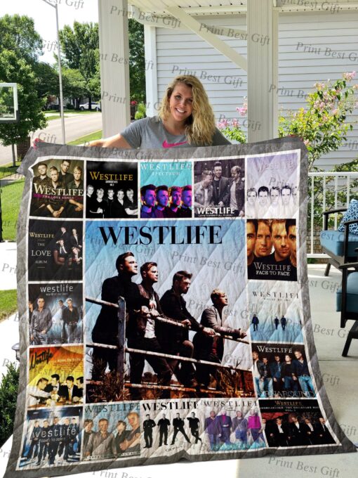 Buy Westlife Albums Cover Poster Quilt Blanket & Quilt Bedding Set