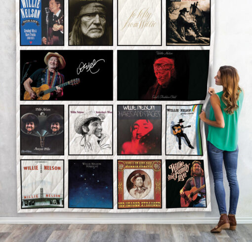 Buy Willie Nelson Quilt Blanket & Quilt Bedding Set For Fans 02