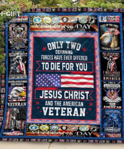 Buy U.S Veteran And Jesus Christ Never Apologize For Being A Veteran Quilt Blanket & Quilt Bedding Set Great Customized Gifts For Birthday Christmas Thanksgiving Perfect Gifts For Jesus Lover