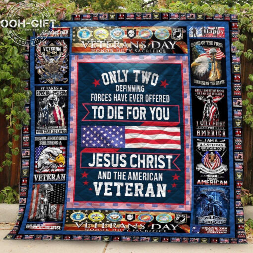 Buy U.S Veteran And Jesus Christ Never Apologize For Being A Veteran Quilt Blanket & Quilt Bedding Set Great Customized Gifts For Birthday Christmas Thanksgiving Perfect Gifts For Jesus Lover