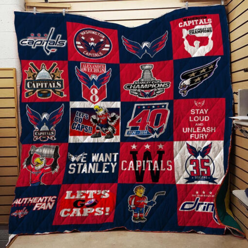 Buy Washington Capitals Quilt Blanket & Quilt Bedding Set