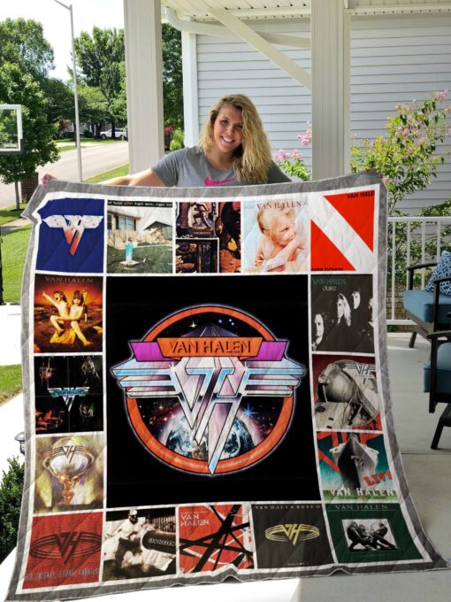 Buy Van Halen Albums Cover Poster Quilt Blanket & Quilt Bedding Set