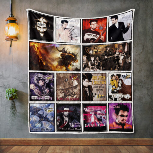 Buy Voltaire Album Covers Quilt Blanket & Quilt Bedding Set