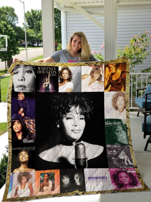 Buy Whitney Houston Style 2 Album Covers Quilt Blanket & Quilt Bedding Set