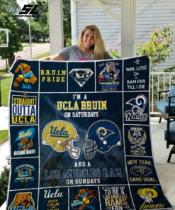 Buy Ucla Bruins &Amp;Amp; Los Angeles Rams Quilt Blanket & Quilt Bedding Set