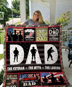 Buy Veteran Dad The Most Important Call Me Dad Quilt Blanket & Quilt Bedding Set Great Customized Blanket Gifts For Birthday Christmas Thanksgiving