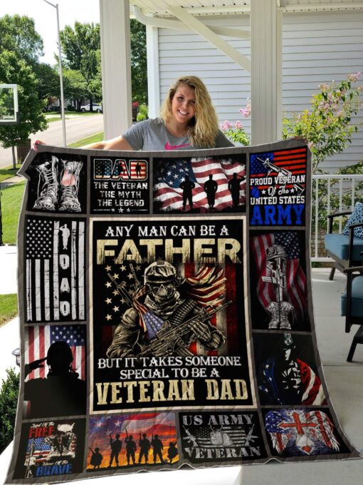 Buy Veteran Dad Theme It Takes Someone Special To Be A Veteran Dad Quilt Blanket & Quilt Bedding Set Great Customized Blanket Gifts For Birthday Christmas Thanksgiving Father'S Day