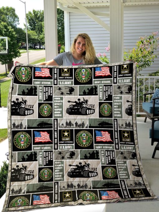 Buy Us Army Strong Quilt Blanket & Quilt Bedding Set Great Customized Blanket Gifts For Birthday Christmas Thanksgiving