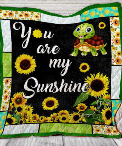 Buy Turtle Sunflower You Are My Sunshine Quilt Blanket & Quilt Bedding Set Great Customized Blanket Gifts For Birthday Christmas Thanksgiving