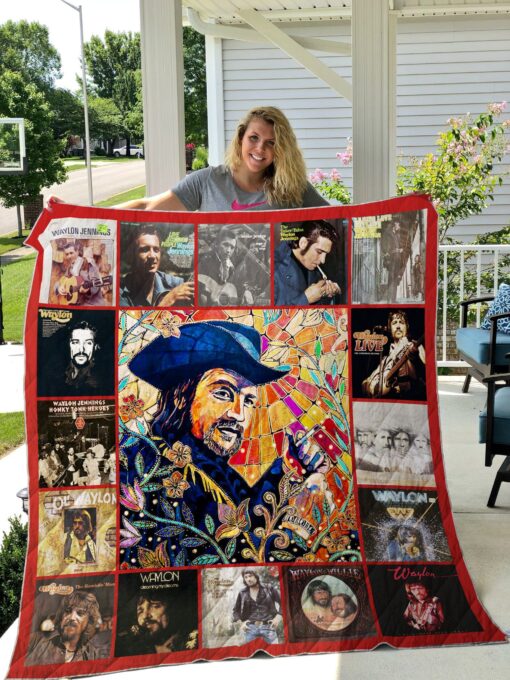 Buy Waylon Jennings Style 2 Quilt Blanket & Quilt Bedding Set