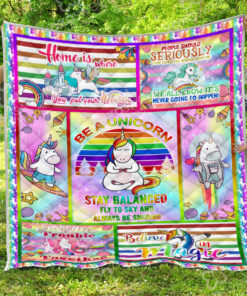 Buy Unicorn Stay Balanced Fly To Skies Quilt Blanket & Quilt Bedding Set Great Customized Gifts For Birthday Christmas Thanksgiving Perfect Gifts For Unicorn Lover