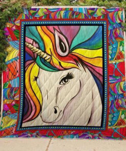 Buy Unicorn Rainbow Painting Quilt Blanket & Quilt Bedding Set Great Customized Gifts For Birthday Christmas Thanksgiving Perfect Gifts For Unicorn Lover