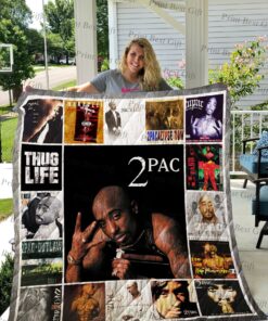 Buy Tupac Shakur Albums Cover Poster Quilt Blanket & Quilt Bedding Set