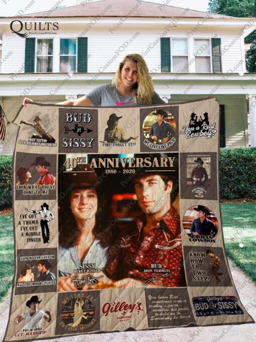 Buy Urban Cowboy 40Th Anniversary Quilt Blanket & Quilt Bedding Set For Fans Ver 17