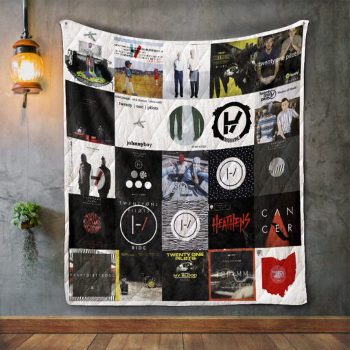 Buy Twenty One Pilots 2 Album Covers Quilt Blanket & Quilt Bedding Set