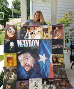 Buy Waylon Jennings Quilt Blanket & Quilt Bedding Set For Fans Ver 17