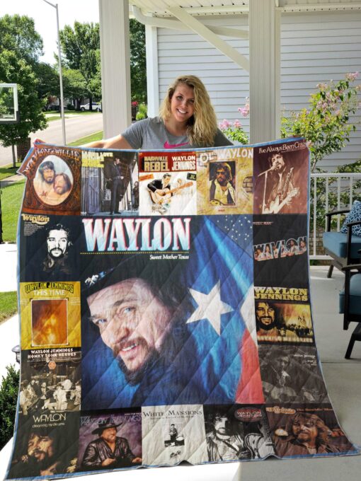 Buy Waylon Jennings Quilt Blanket & Quilt Bedding Set For Fans Ver 17