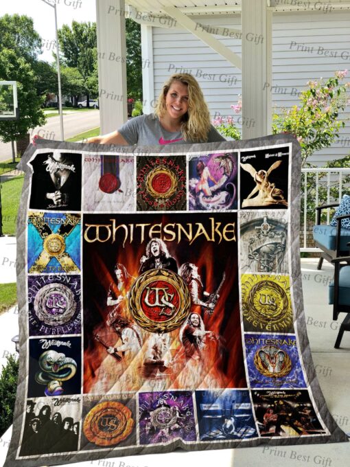 Buy Whitesnake Albums Cover Poster Quilt Blanket & Quilt Bedding Set