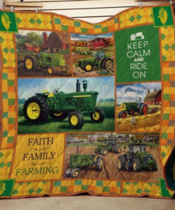 Buy Tractor Faith Family Farming Quilt Blanket & Quilt Bedding Set Great Customized Blanket Gifts For Birthday Christmas Thanksgiving