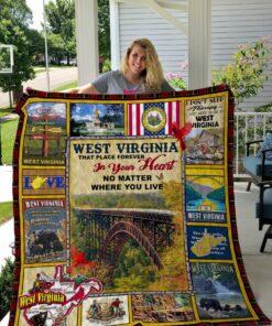 Buy West Virginia That Place Forever In Your Heart No Matter Where You Live Quilt Blanket & Quilt Bedding Set