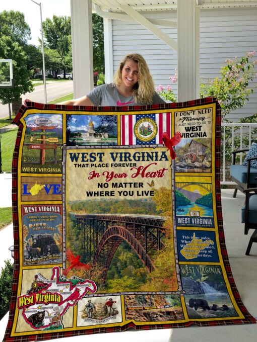 Buy West Virginia That Place Forever In Your Heart No Matter Where You Live Quilt Blanket & Quilt Bedding Set