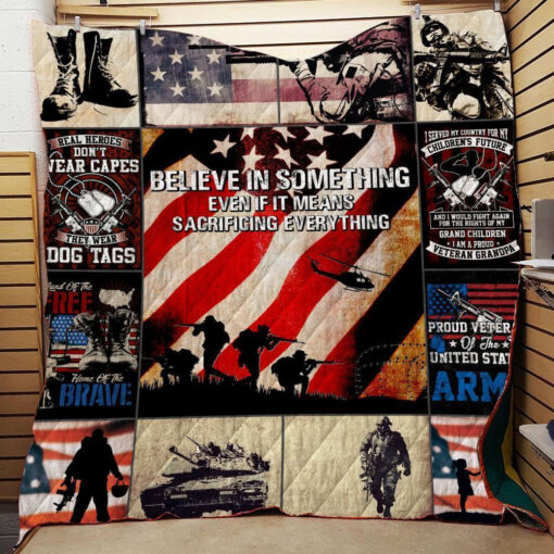 Buy Us Veteran It Means Sacrificing Everything Quilt Blanket & Quilt Bedding Set Great Customized Gifts For Birthday Christmas Thanksgiving Perfect Gifts For Veteran Lover