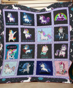 Buy Unicorn We Can Do It Quilt Blanket & Quilt Bedding Set Great Customized Gifts For Birthday Christmas Thanksgiving Perfect Gifts For Unicorn Lover