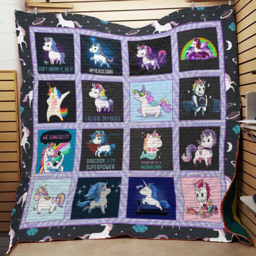 Buy Unicorn We Can Do It Quilt Blanket & Quilt Bedding Set Great Customized Gifts For Birthday Christmas Thanksgiving Perfect Gifts For Unicorn Lover