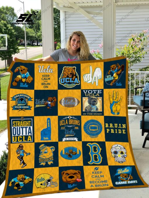 Buy Ucla Bruins Quilt Blanket & Quilt Bedding Set 02