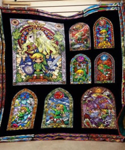 Buy Zelda Stained Glass Quilt Blanket & Quilt Bedding Set