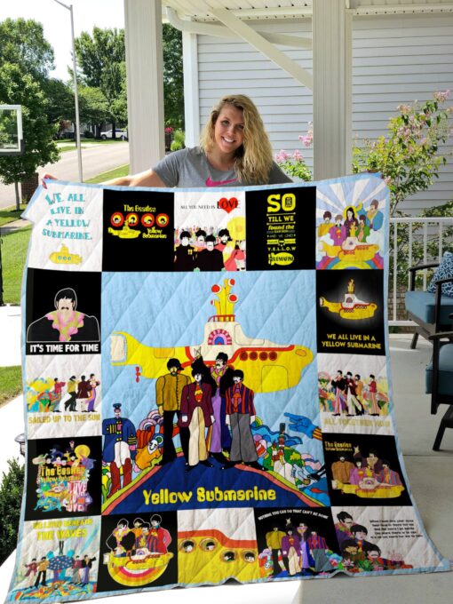 Buy Yellow Submarine Quilt Blanket & Quilt Bedding Set For Fans Ver 17