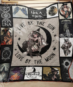 Buy Witch Live By The Sun Love By The Moon Quilt Blanket & Quilt Bedding Set Great Customized Blanket Gifts For Birthday Christmas Thanksgiving